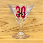 Flirty 30 Small Martini Glass