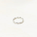 SS Twist Ring w/ CZ