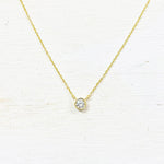 SS Single CZ Necklace