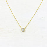 SS Single CZ Necklace