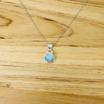 Triangle Shape Larimar Necklace