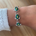Turtle Silvertone Fashion Bracelet