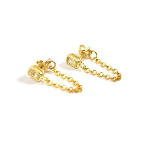 Sterling Silver Gold-Tone Astrid Studs