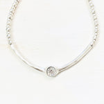 Fashion Chunky Clear Stone Pendant Necklace