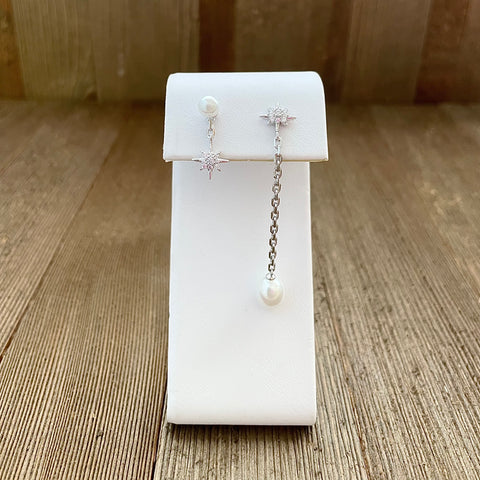 Sterling Silver MisMatch Dangle Earrings