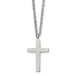Stainless Steel Cross Pendant on Cable Chain