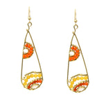 Fashion Beaded Tear Drop Earrings