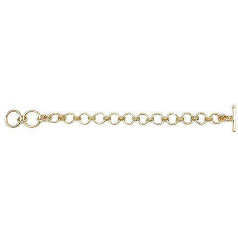 Anju Circular Gold Chain Link Bracelet