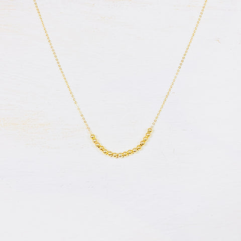Goldtone Sterling Silver Chain w/ Ball Accent