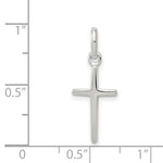 Sterling Silver Thin Cross Pendant Necklace