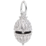Sterling Silver Easter Egg with Chick Charm
