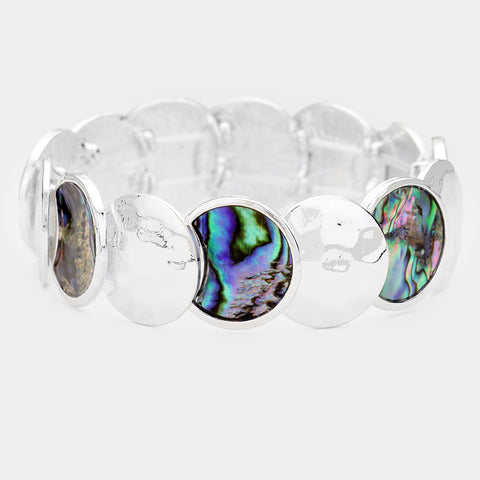 Fashion Abalone Stretch Bracelet