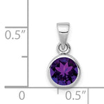 Sterling Silver Genuine Amethyst Necklace