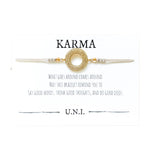 Karma Bracelet- Nude Cord