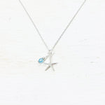 Sterling Silver Starfish Charm Necklace