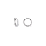 Silver Chloe Small Huggie Hoops