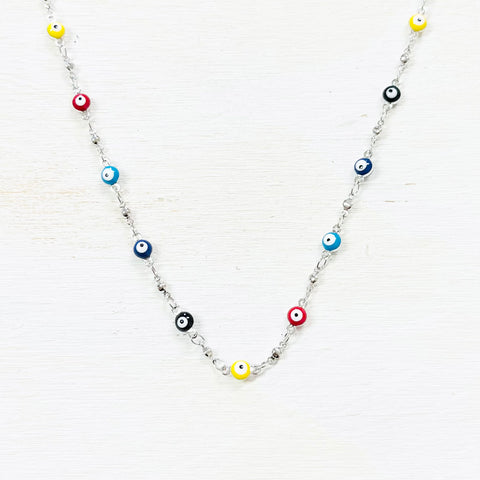 Fashion Multi Color Evil Eye Necklace
