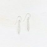 Sterling Silver Leaf Dangle Earrings