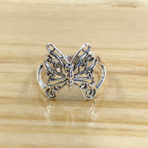 Sterling Silver Butterfly Ring
