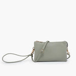 Riley Light Sage Wristlet Crossbody Bag