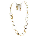 Fashion Chunky Link Long Necklace Set