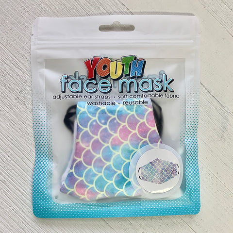 Youth Mermaid Face Mask