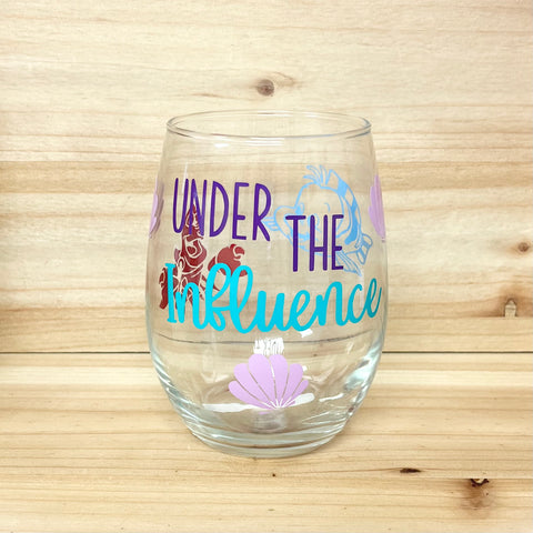 Under the Influence Stemless Wine Glass