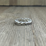 Sterling Silver Rope Ring