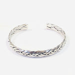 Sterling Silver Braided Cuff Bracelet