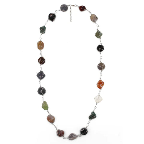 Fashion Multi Color Stones Necklace