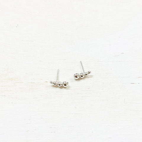SS Dangle Ball Earrings