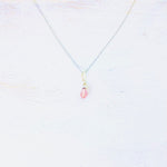 Sterling Silver October Drop Necklace