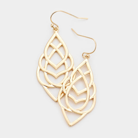 Fashion Abstract Leaf Dangle Earrings