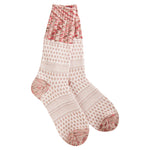 Cocoa Multi- Holiday Gallery Textured Crew Socks