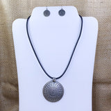 Cord Medallion Fashion Necklace