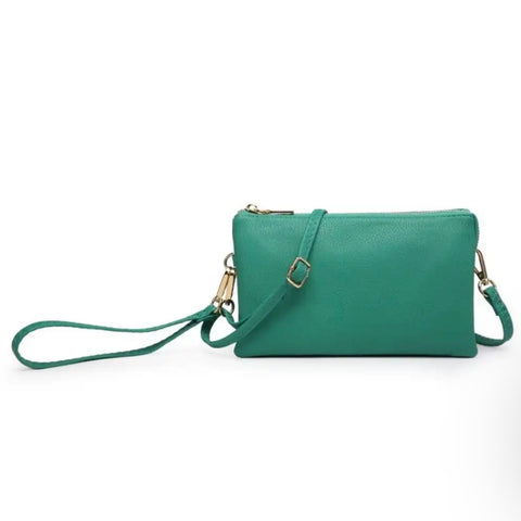 Riley Kelly Green Compartment Wristlet/Crossbody