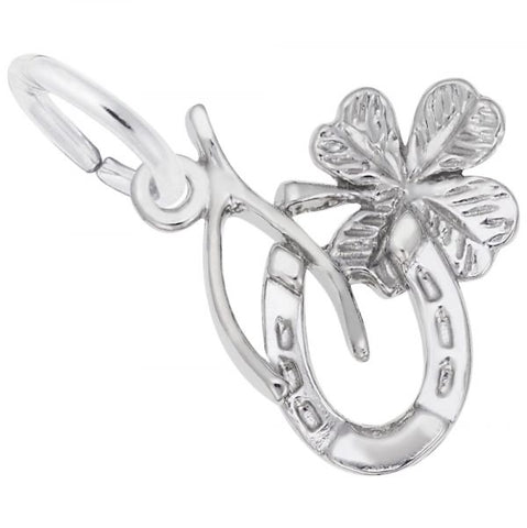 Sterling Silver Symbols of Luck Charm