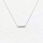 Sterling Silver Clear Stones Necklace