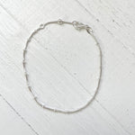 Sterling Silver Ball Stud Anklet