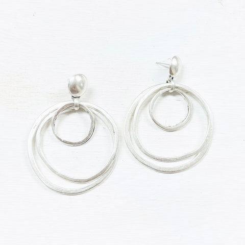 Fashion Multi Circle Dangle Earrings