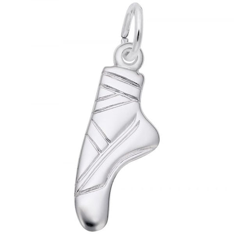 Sterling Silver Ballet Slipper Charm