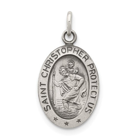 Sterling Silver Saint Christopher Charm