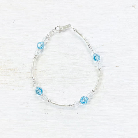 Sterling Silver March Bracelet