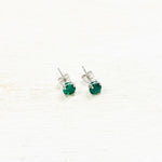 Sterling Silver May Stud Earrings