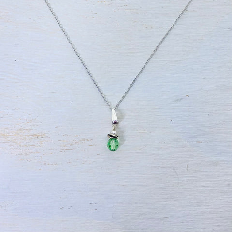 Sterling Silver August Necklace