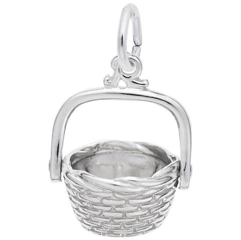 Sterling Silver Nantucket Basket Charm