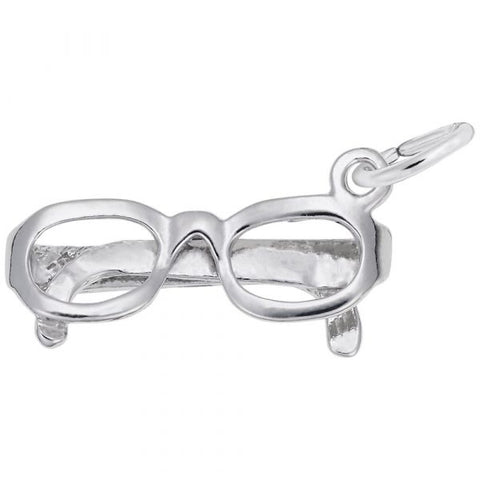 Sterling Silver Glasses Charm