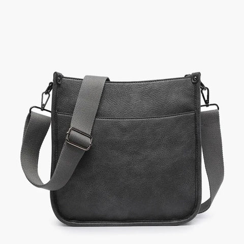 Charcoal Posie Monotone Crossbody