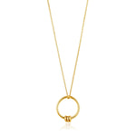 GOLD MODERN CIRCLE NECKLACE