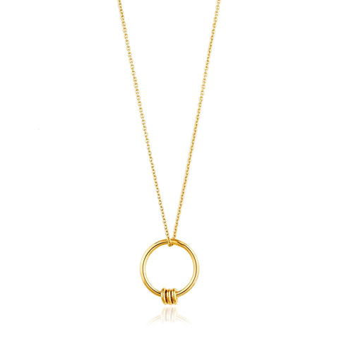 GOLD MODERN CIRCLE NECKLACE